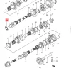 Genuine Suzuki Bearing 09265-25036 Gear Box 25x47x17 mm - Image 2