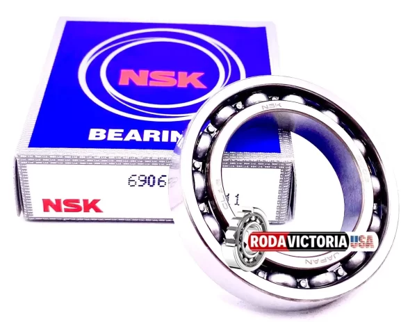 NSK Japan 6906 Deep Groove Ball Bearing, Open Type, No Seals 61906 30x47x9 mm