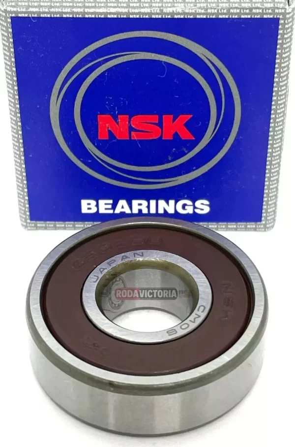 NSK 6201 VV C3 Deep Groove Ball Bearing, Rubber Seals 2RS DDU 12x32x10 mm - Image 3