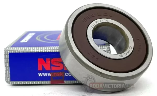 NSK 6201 VV C3 Deep Groove Ball Bearing, Rubber Seals 2RS DDU 12x32x10 mm