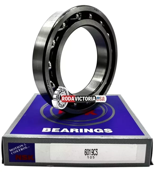 NSK Japan 6019 C3 Deep Groove Ball Bearing, Open Type, No Seals 95x145x24 mm - Image 4