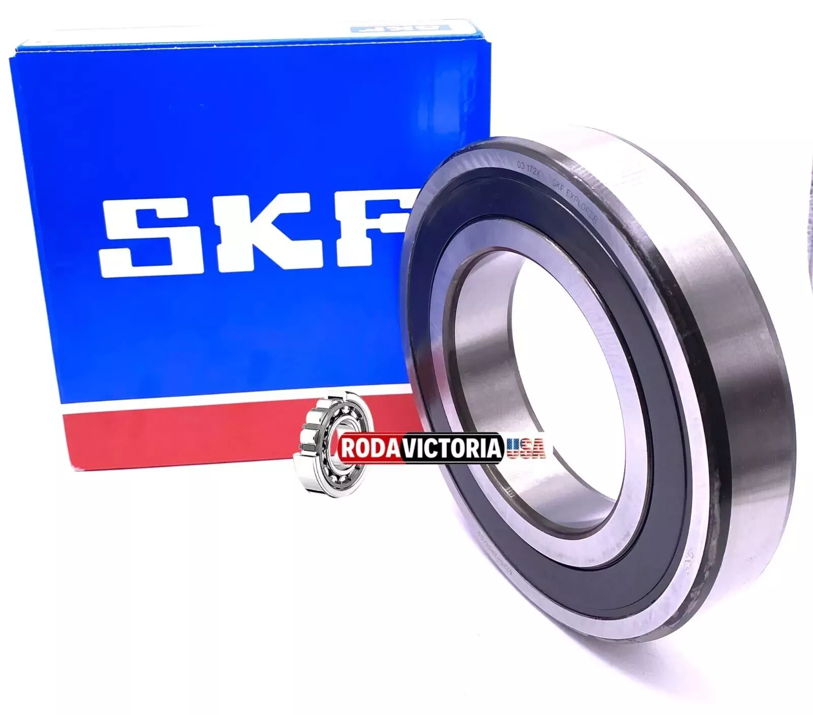 SKF 6220 2RS Deep Groove Ball Bearing, Rubber Sealed 100x180x34 mm - Image 4