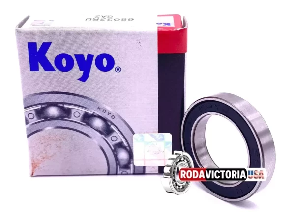 KOYO Japan 6803 2RU Ball Bearing, Rubber Sealed,Non-contact sealed 17x26x5 mm