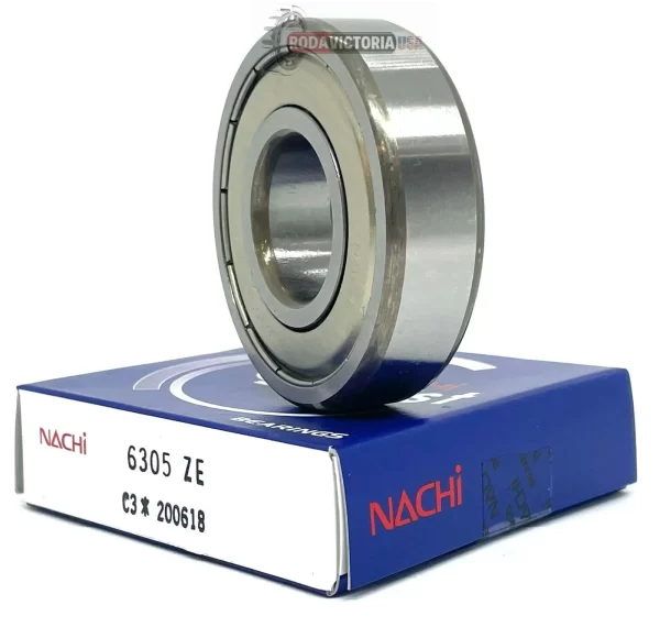 NACHI Japan 6305 Z Deep Groove Ball Bearing, One side Metal Shielded 25x62x17 mm - Image 2