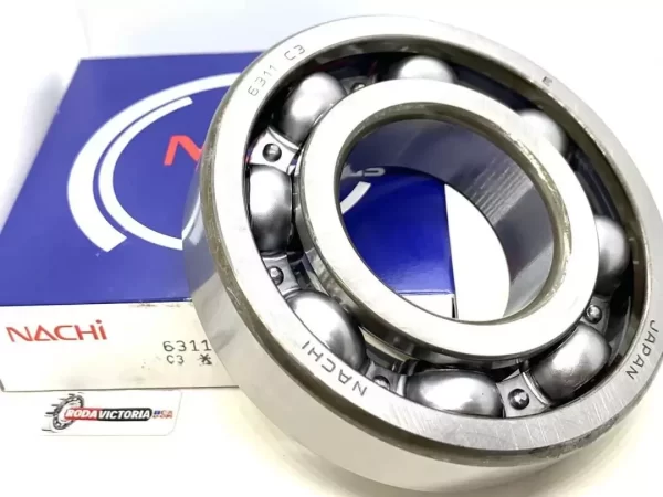 NACHI 6311 Deep Groove Ball Bearing, Open Type, No Seals 55x120x29 mm