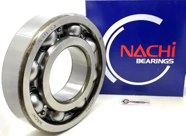 NACHI 6311 Deep Groove Ball Bearing, Open Type, No Seals 55x120x29 mm - Image 2