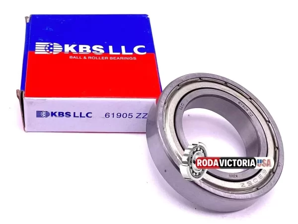 KBS 61905 ZZ Deep Groove Ball Bearing, Metal Shielded 6905 2Z 25x42x9 mm