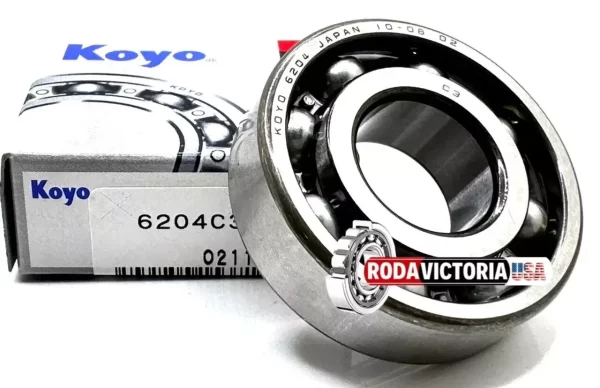 KOYO Japan 6204 C3 Deep Groove Bearing Open Type, No Seals 20x47x14 mm