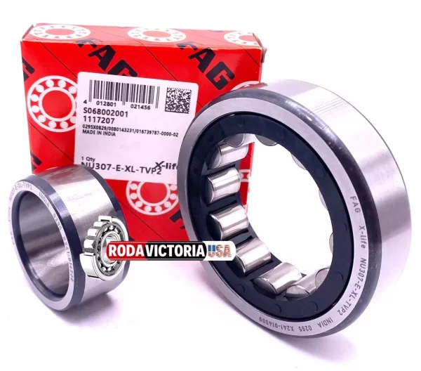 FAG NU307 E XL TVP2 C3 Cylindrical Roller Bearing 35x80x21 mm - Image 2