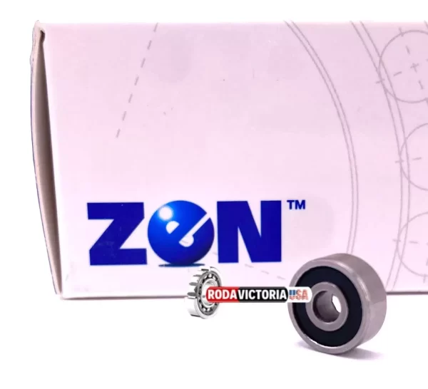 ZEN S693 2RS Miniature Ball Bearing, Stainless Steel, Rubber Sealed 3x8x4 mm