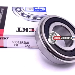 KOYO (JTEKT) 6004 2RS NR Ball Bearing, Rubber Sealed + Snap Ring 20x42x12 mm