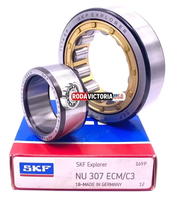 SKF Germany NU307 ECM C3 Cylindrical Roller Bearing 35x80x21 mm - Image 4