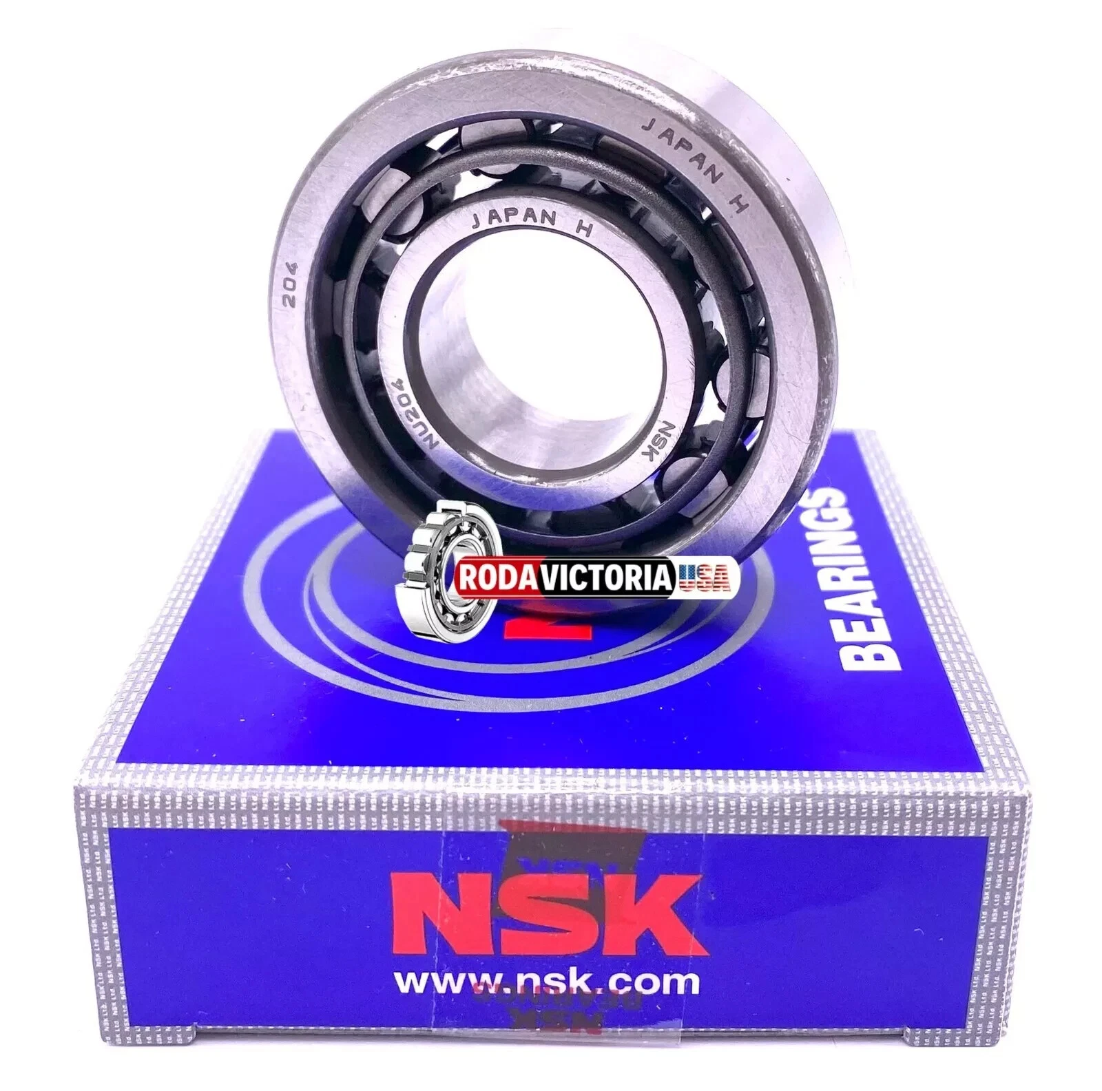 NSK Japan NU204 W Cylindrical Roller Bearing 20x47x14 mm - Image 3
