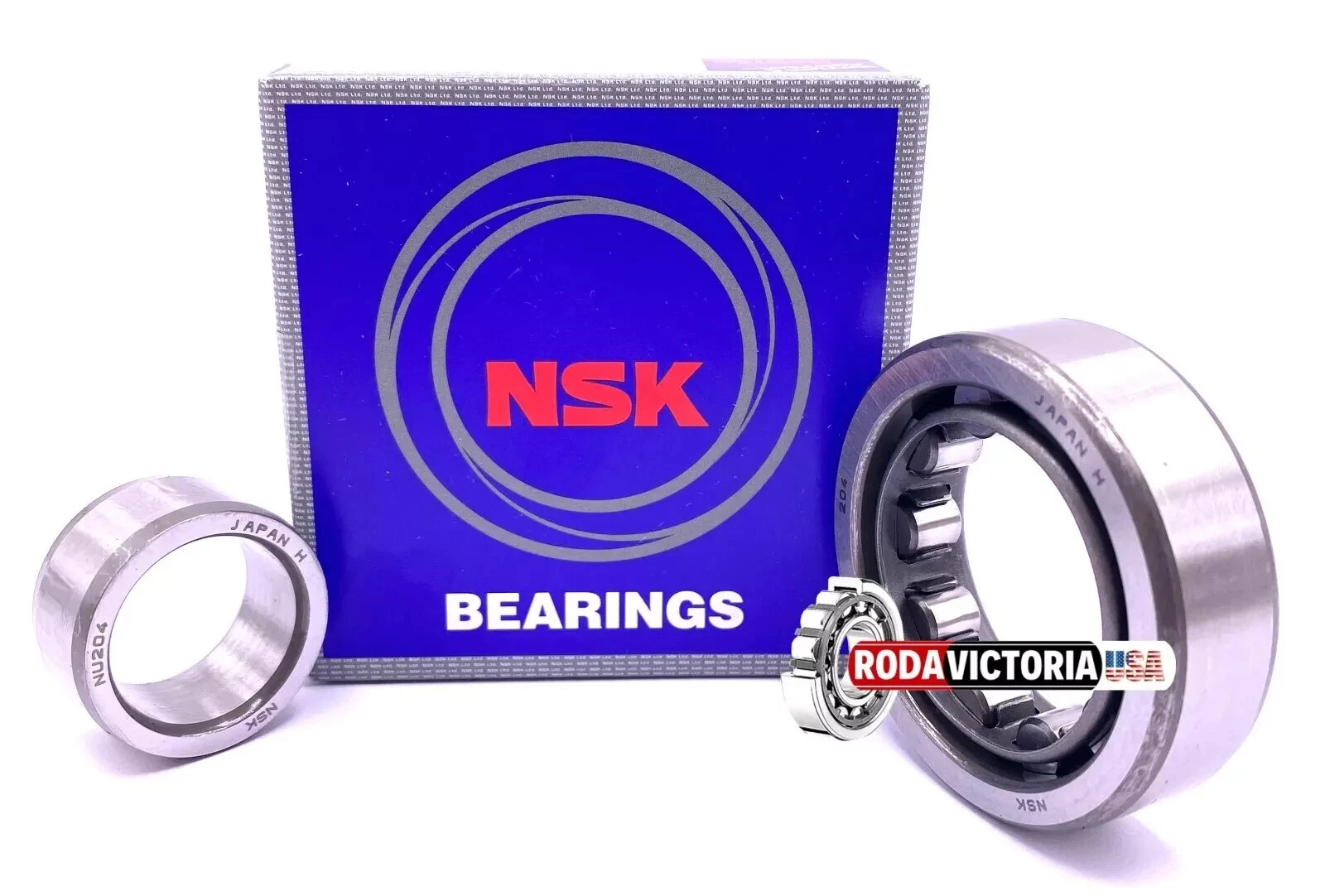 NSK Japan NU204 W Cylindrical Roller Bearing 20x47x14 mm - Image 2