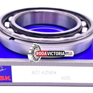 NSK Japan 6014 ZNR Ball Bearing, Metal Shielded One Side + Snap Ring 70x110x20
