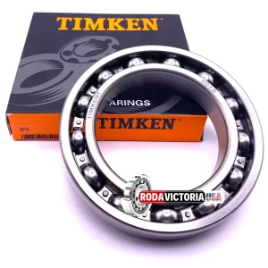 TIMKEN 6018 Deep Groove Ball Bearing, Open Type, No Seals 90x140x24 mm