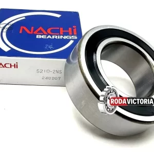 NACHI 5210 2NS Angular Contact Ball Bearing, Rubber Sealed 3210 50x90x30.2 mm