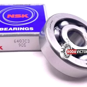 NSK Japan 6403 Deep Groove Ball Bearing, Open Type, No Seals 17x62x17 mm