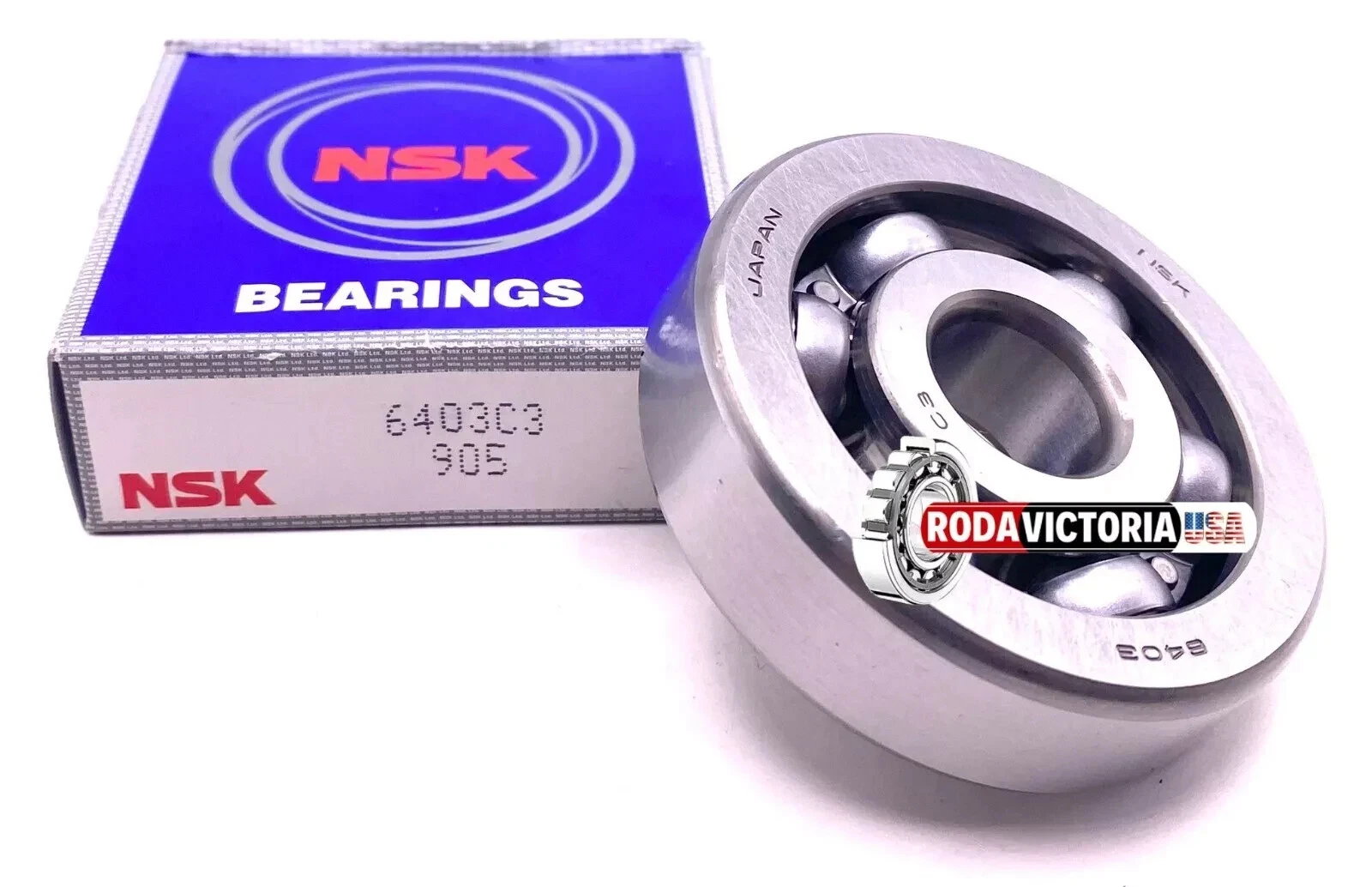 NSK Japan 6403 Deep Groove Ball Bearing, Open Type, No Seals