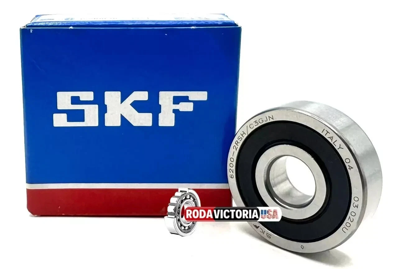 SKF 6200 2RSH C3 GJN Deep Groove Ball Bearing, Rubber Sealed 10x30x9 mm - Image 3