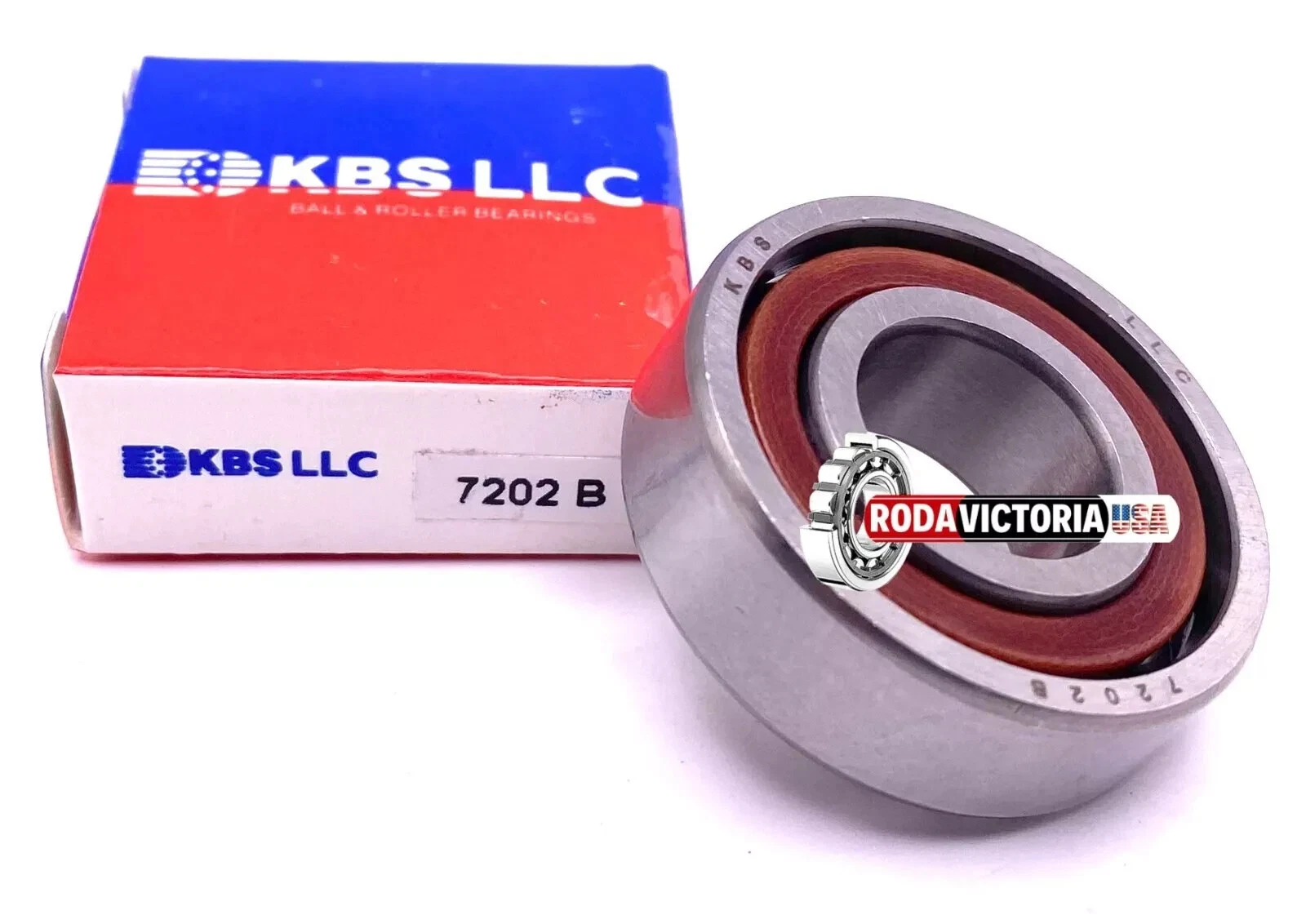 KBS 7202 B Angular Contact Ball Bearing, Open Type, No Seal 15x35x11 mm - Image 2