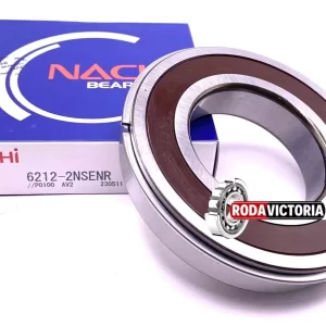 NACHI Japan 6212 2NSE NR Ball Bearing Rubber Seals + Snap Ring 60x11x22 mm