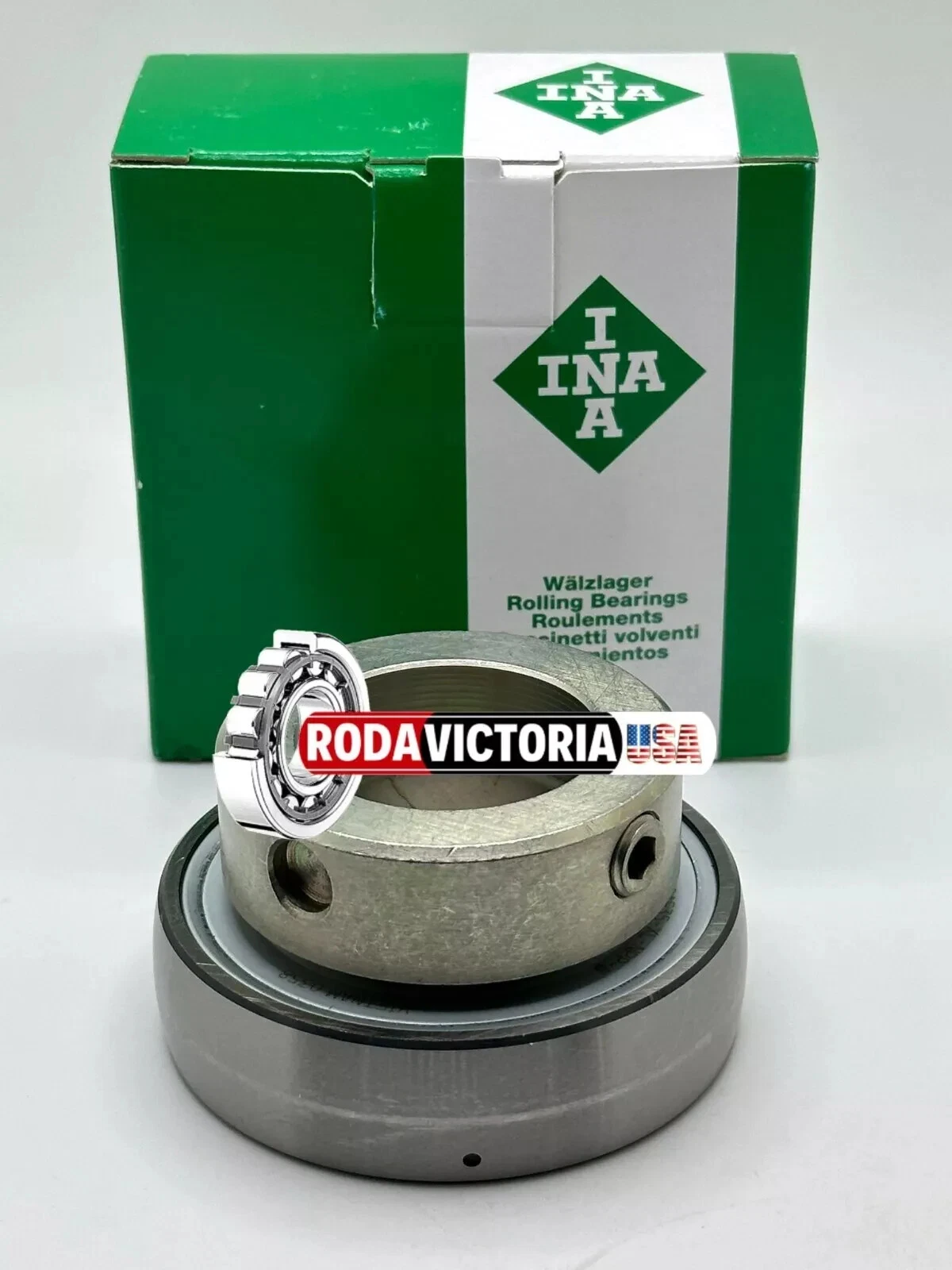 INA GRAE35 NPPB B FA107 Insert Ball Bearing + Locking Collar YET207 35x72x39 mm - Image 2