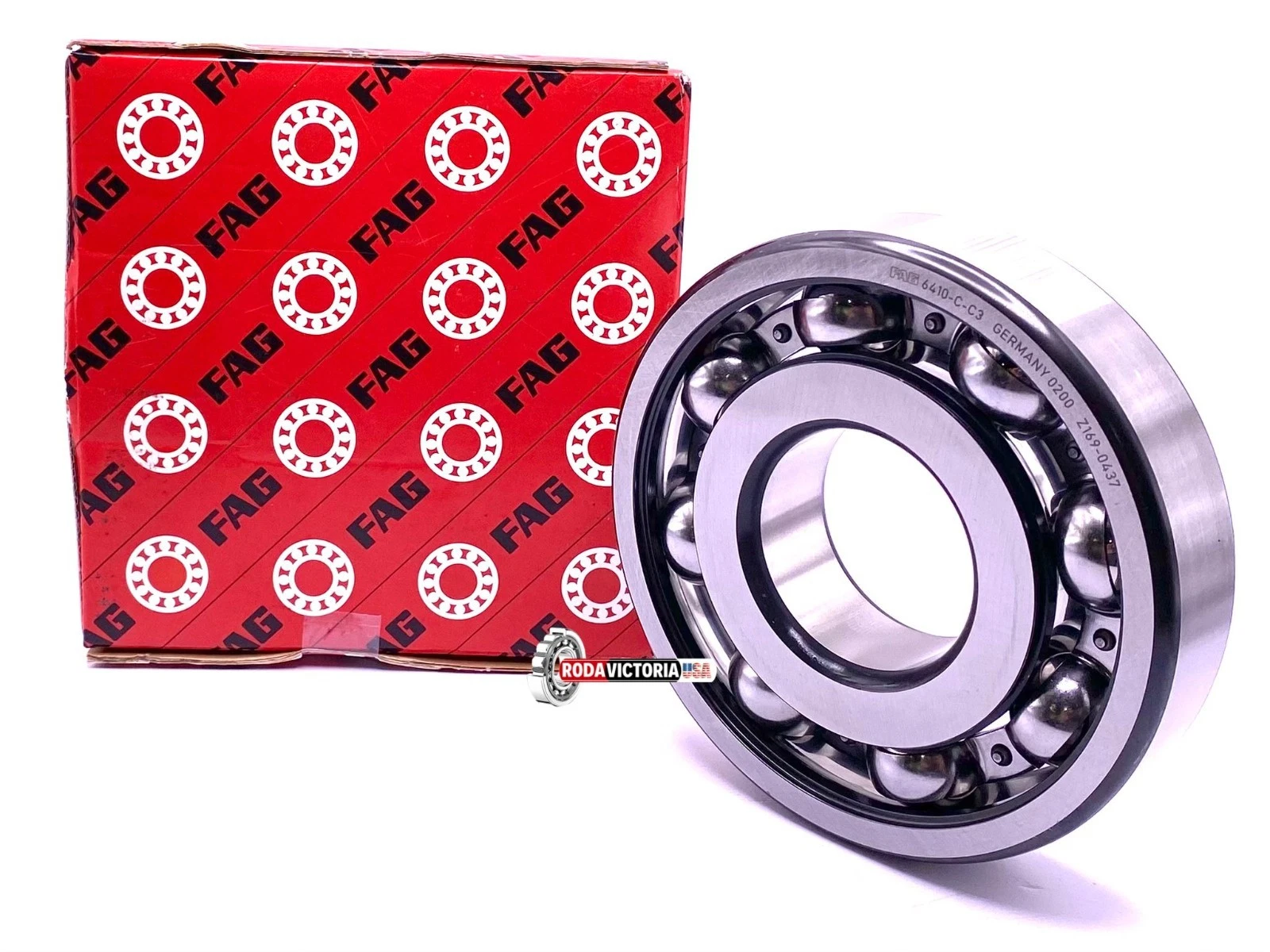 FAG 6410 Deep Groova Ball Bearing, Open Type, No Seals 50x130x31 mm - Image 2
