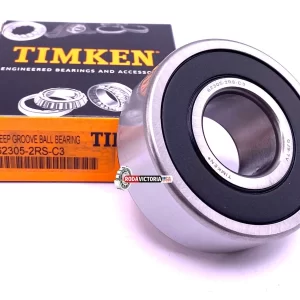 TIMKEN 62305 2RS C3 Deep Groove Ball Bearing, Rubber Sealed 25x62x24 mm