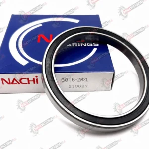 NACHI 6816 2NSL Deep Groove Ball Bearing, Rubber Sealed 6816-2RS 80x100x10 mm