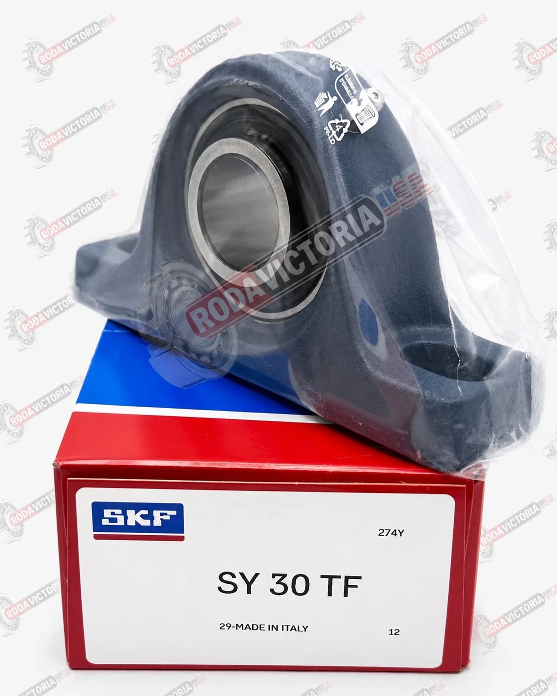 SKF SY30 TF Housing and Bearing Assembly YAR206-2F + SY506M 30mm ID